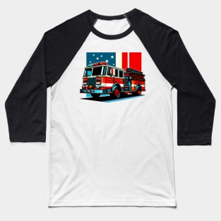 Fire Truck Baseball T-Shirt